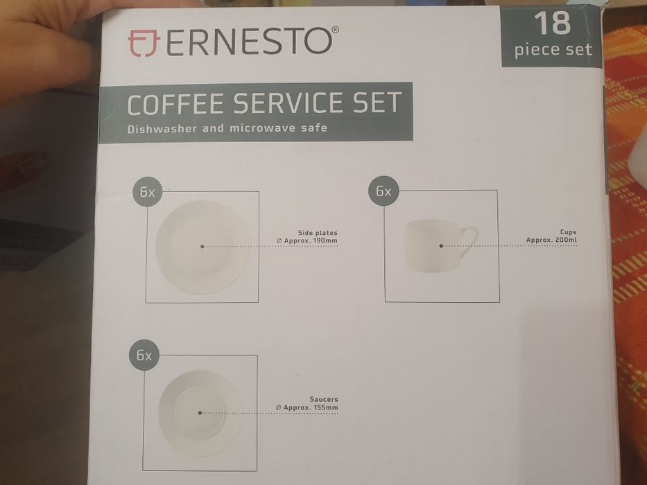 Сервиз за кафе порцелан 18 части