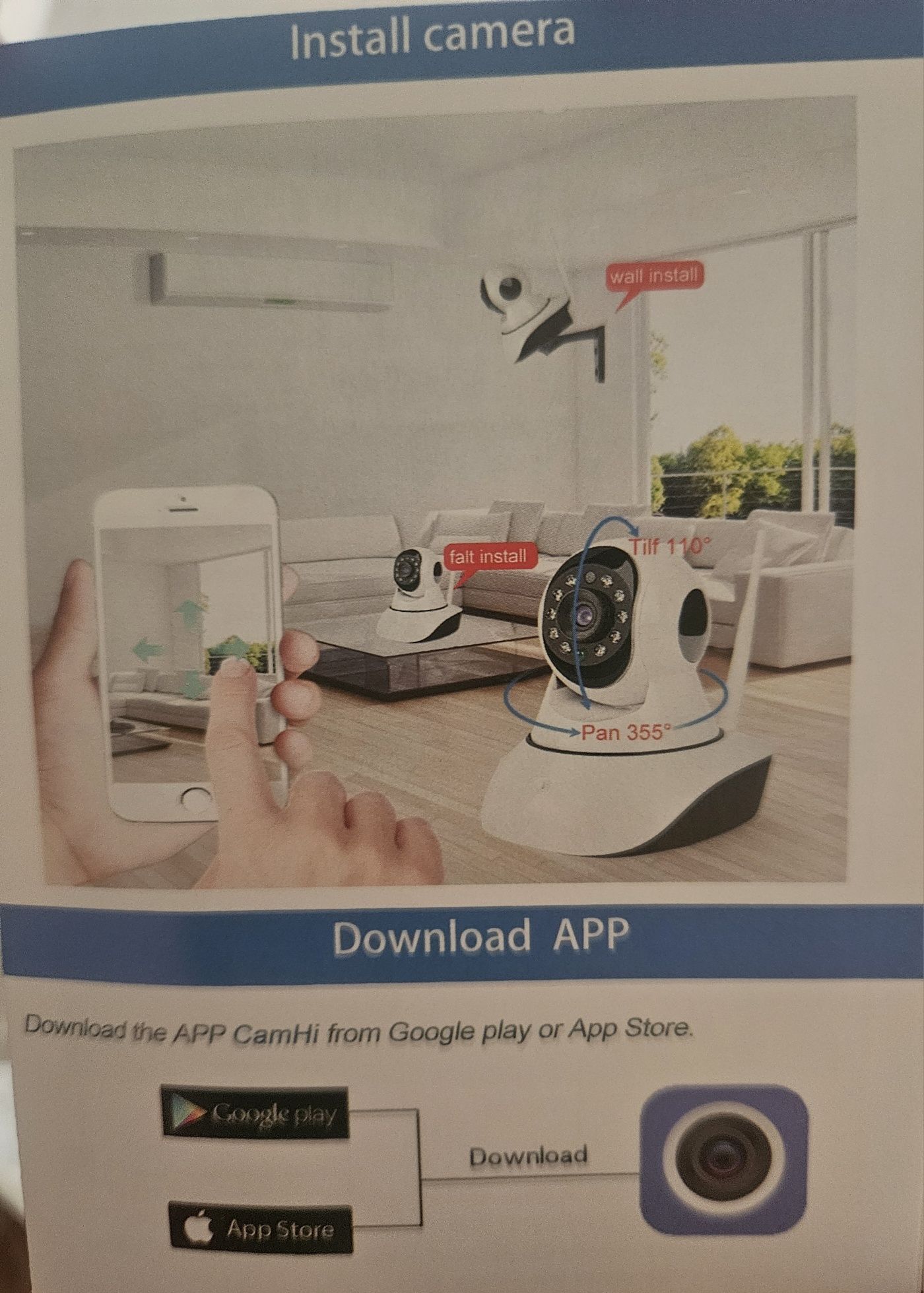 Wifi Интернет Поворотная Smart Camera
