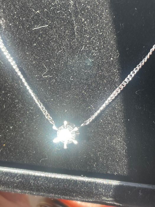 Lanț din platina cu diamant natural