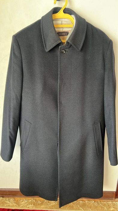 Пальто мужское осеннее черное