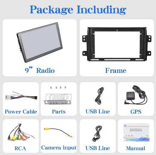 Dvd Auto Suzuki SX4 2005-2014 Cu Android 11, 2GB RAM 32 GB nou