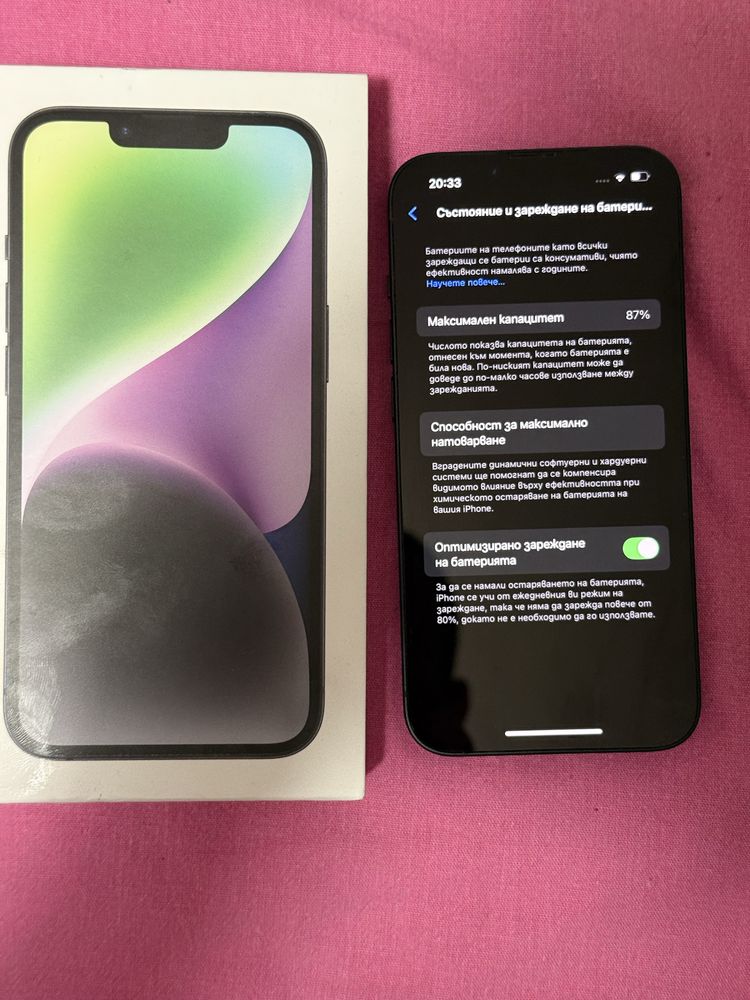 Iphone 14 128gb гаранция до 26.09.25