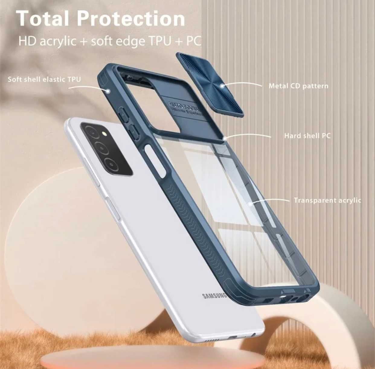 Husa transparenta cu protectie metalică Samsung Galaxy A53 / S20 FE 5G