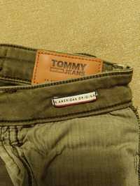 Оригинални дънки, Tommy Hilfiger, Skinny, 32, маслено зелени