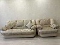 Продаю мягкую мебель:диван 2200+кресло пр-во Беларусь.