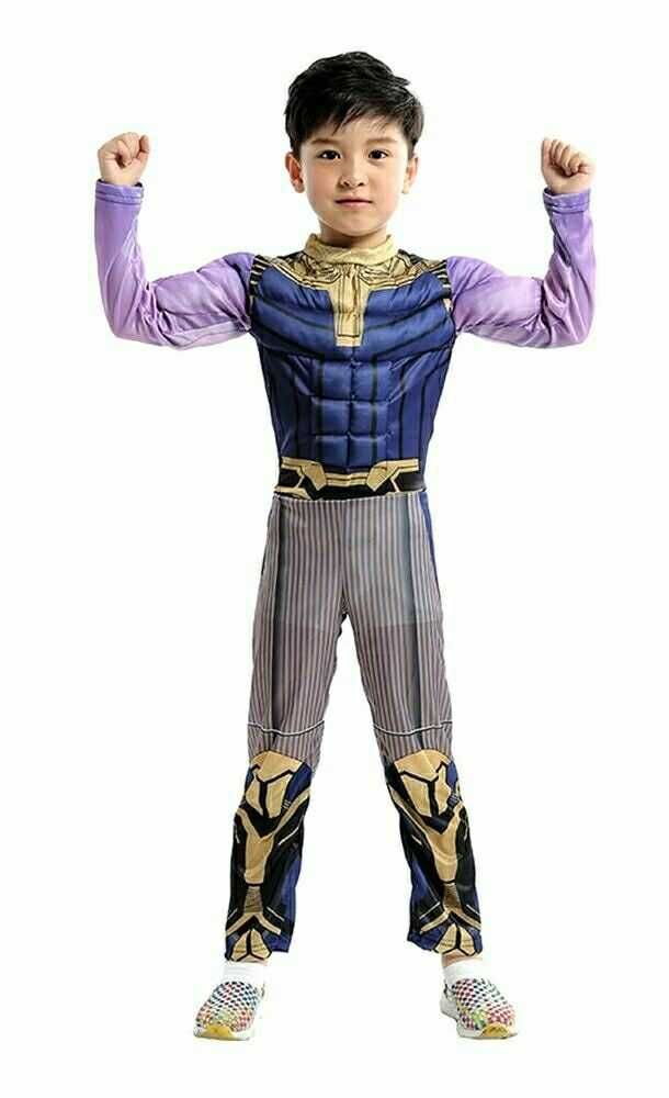 Costume eroi muschi:Thanos,C.America,Superman,Spiderman,Transformers