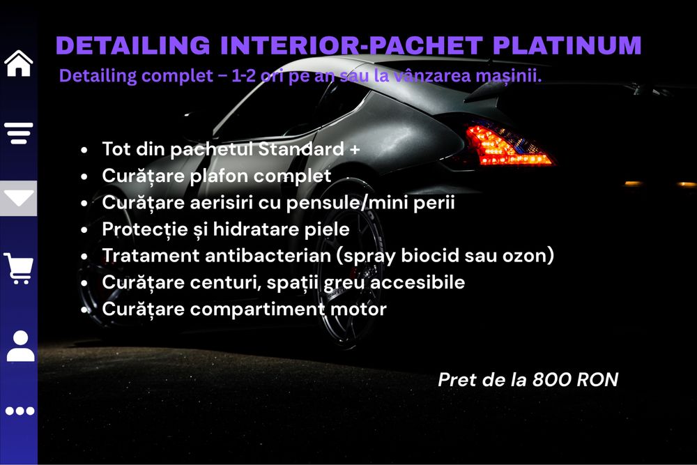 Detailing auto profesional – Interior