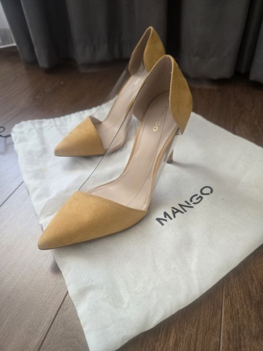Обувки с ток MANGO
