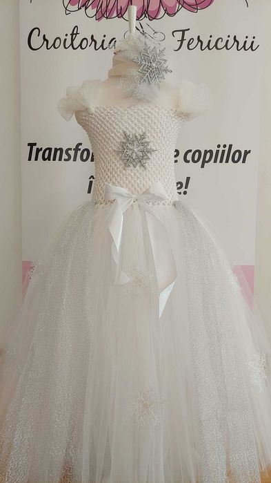 Rochita TUTU Fulg de Nea Craiasa Iernii Regina Ghietii