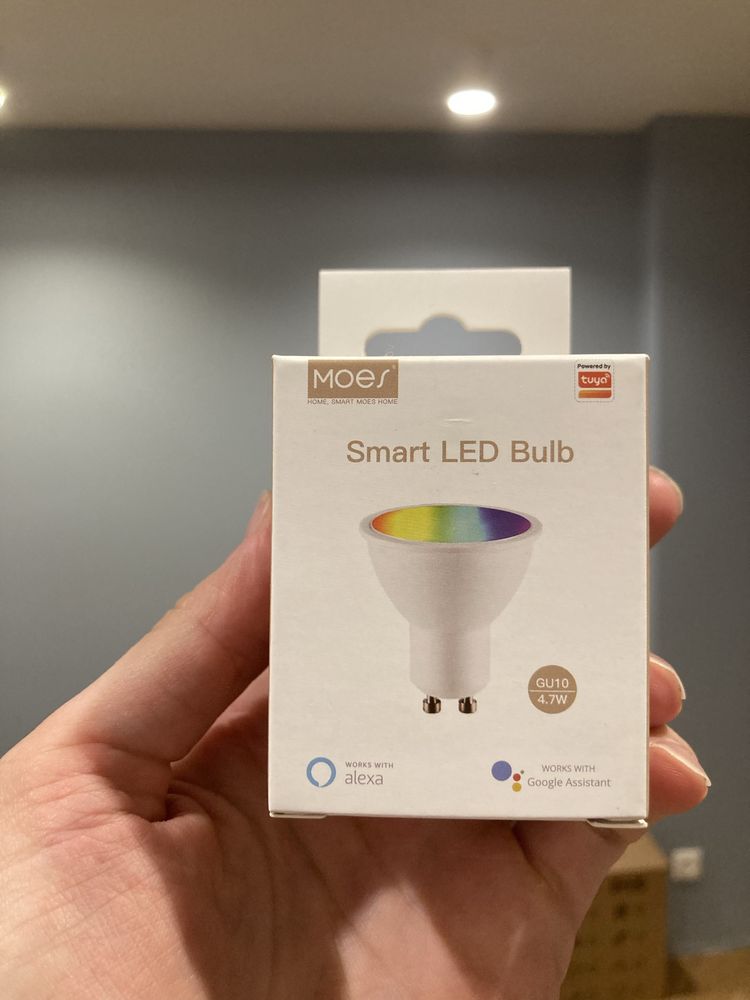 MOES LED wifi крушки/луни GU10 RGB