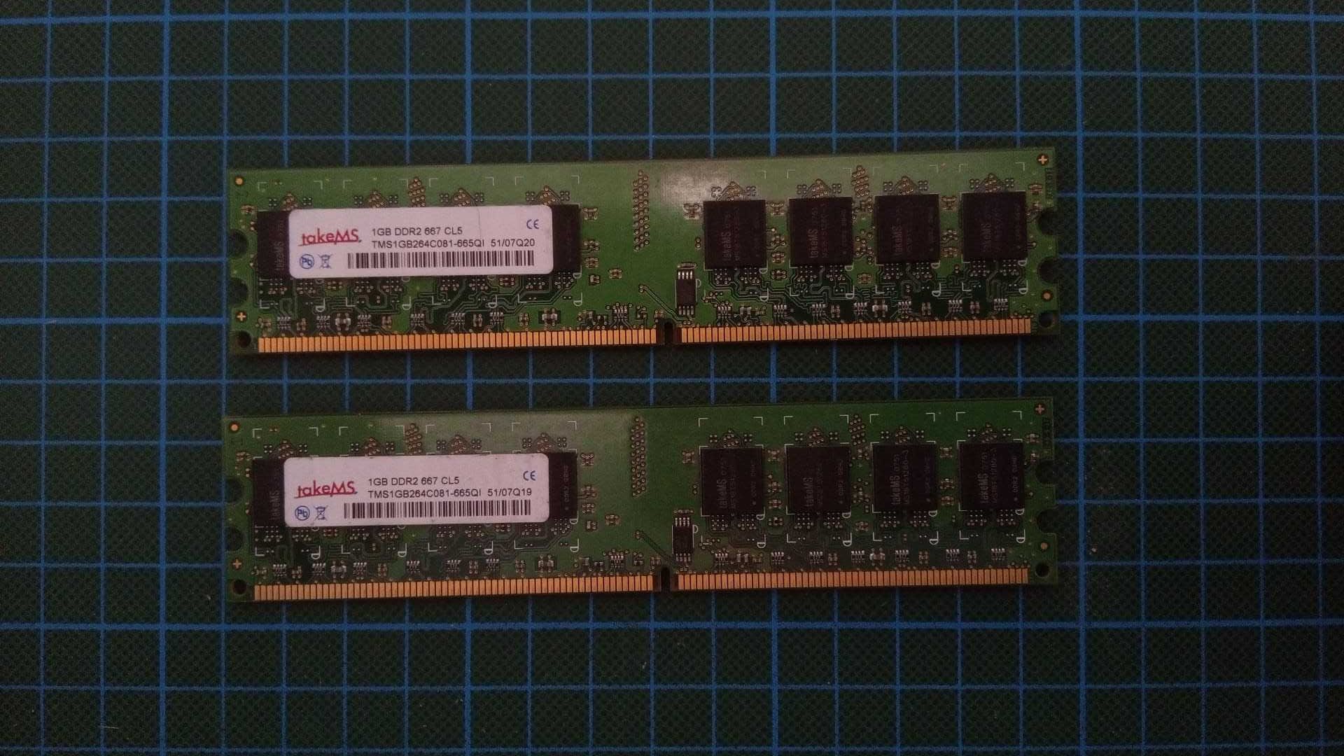 2x1GB DDR2 2XGB 667 CL5