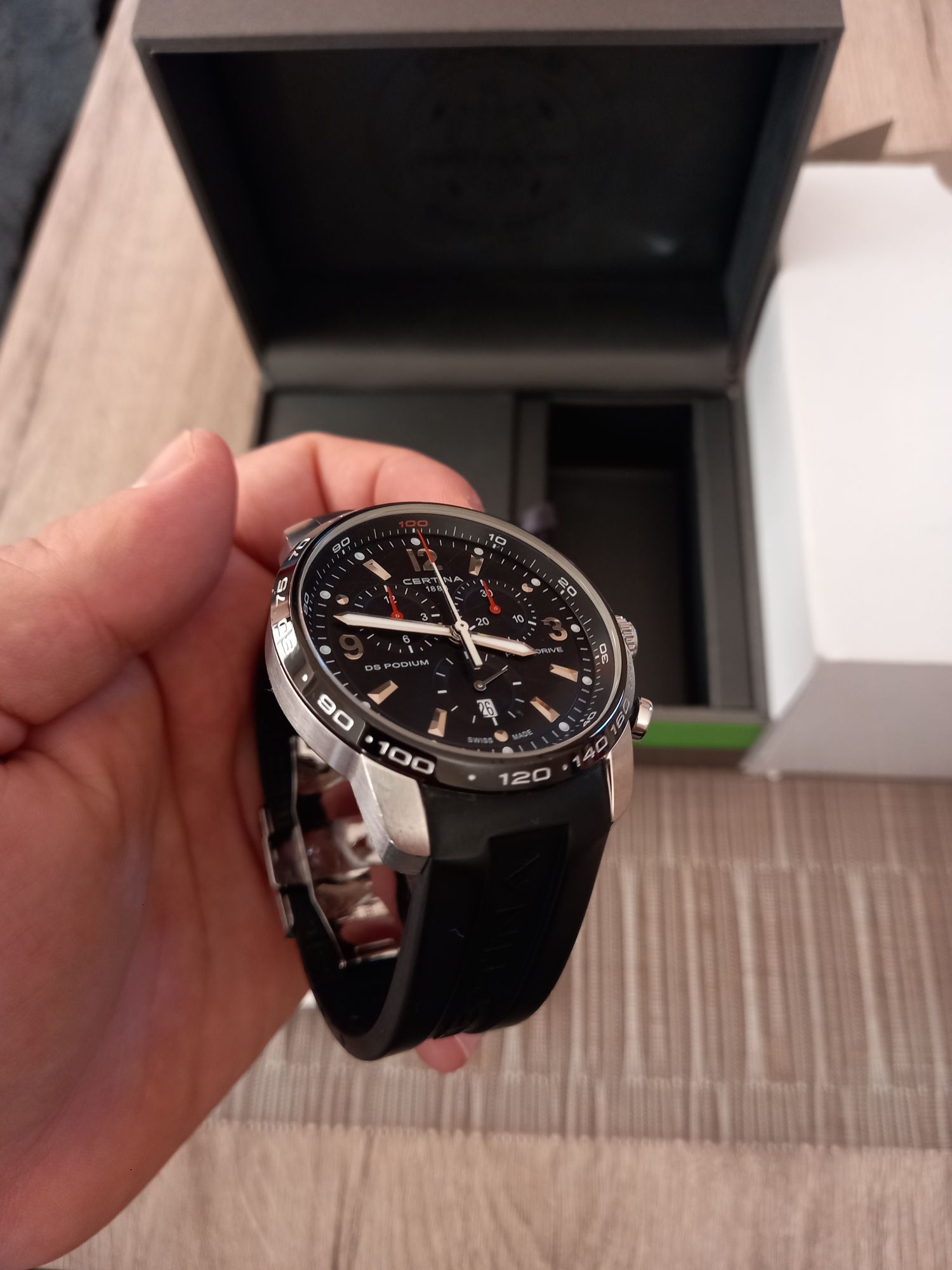 Certina ds podium chronograph 44 mm, prrcidrive