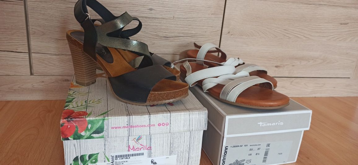 Сандали Tamaris и GiAnni естествена кожа