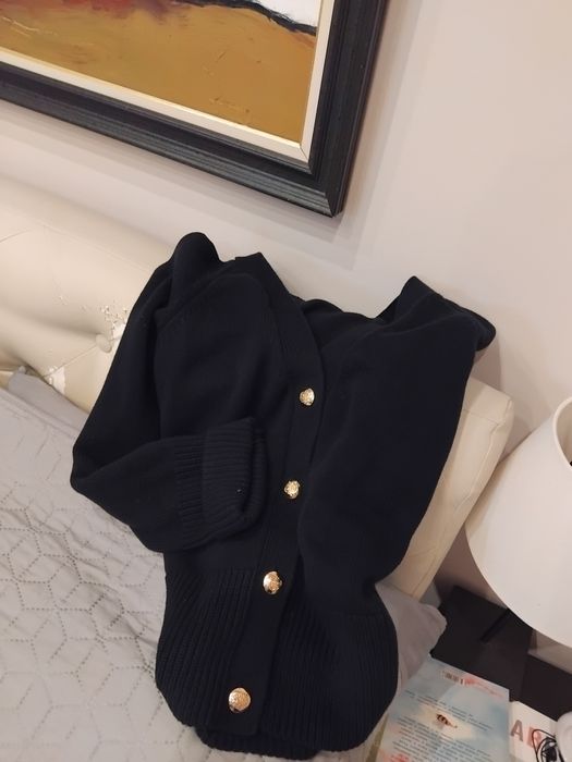 Тъмно синя жилетка 100% памук