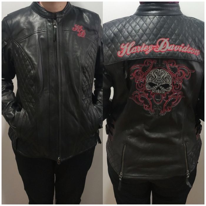 Geaca damă Harley Davidson din piele marimea XL