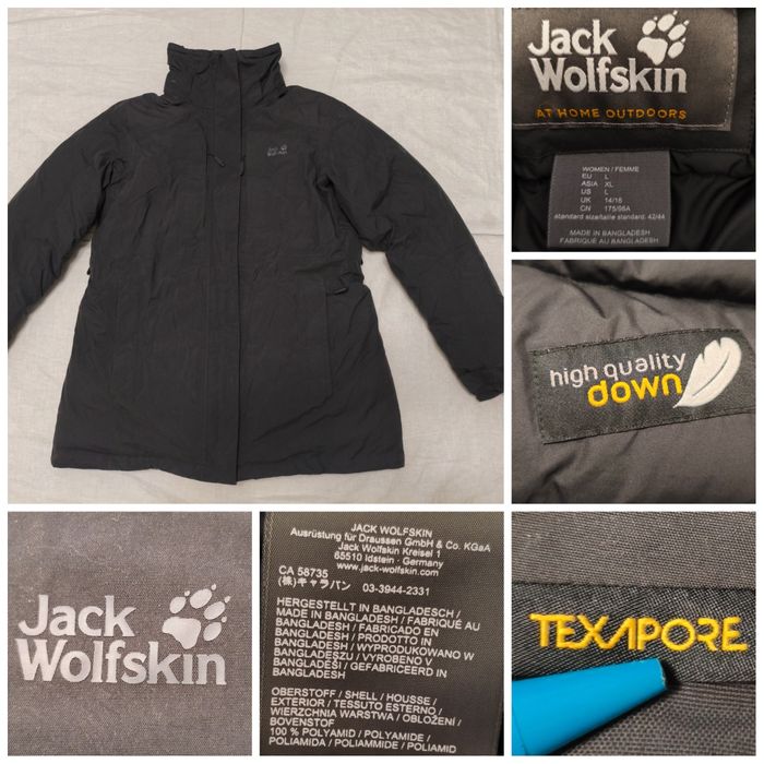 Geaca parka Jack Wolfskin High Quality Down dama L lunga groasa frig