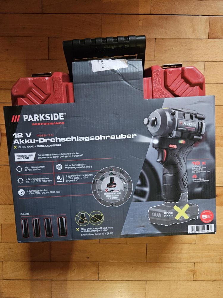 12V Ударен гайковерт Parkside