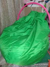 Кресло-мешок зелёное