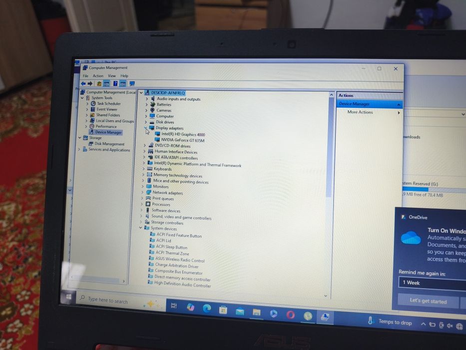 Leptop asus i5 placa video GT 635 M
