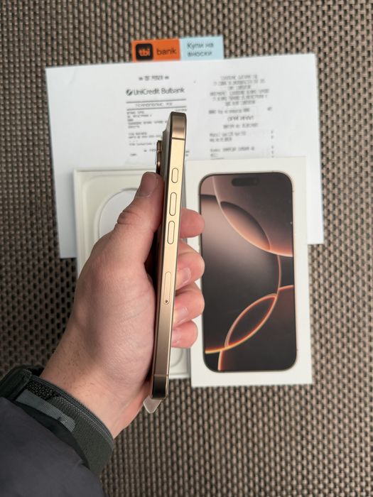 КАТО НОВ!/*ЛИЗИНГ*/ iPhone 16 Pro 256Gb Desert Titanium 24М гаранция