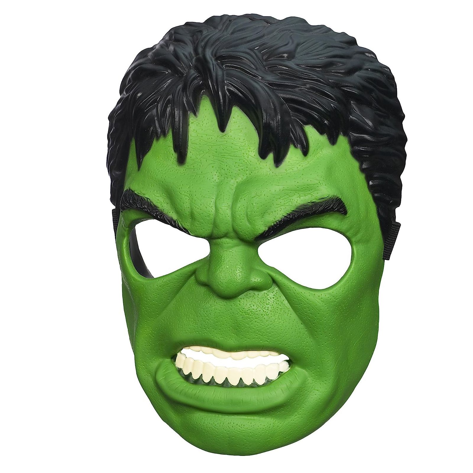 Masca copii Incredible Hulk, plastic, verde, prindere elastic