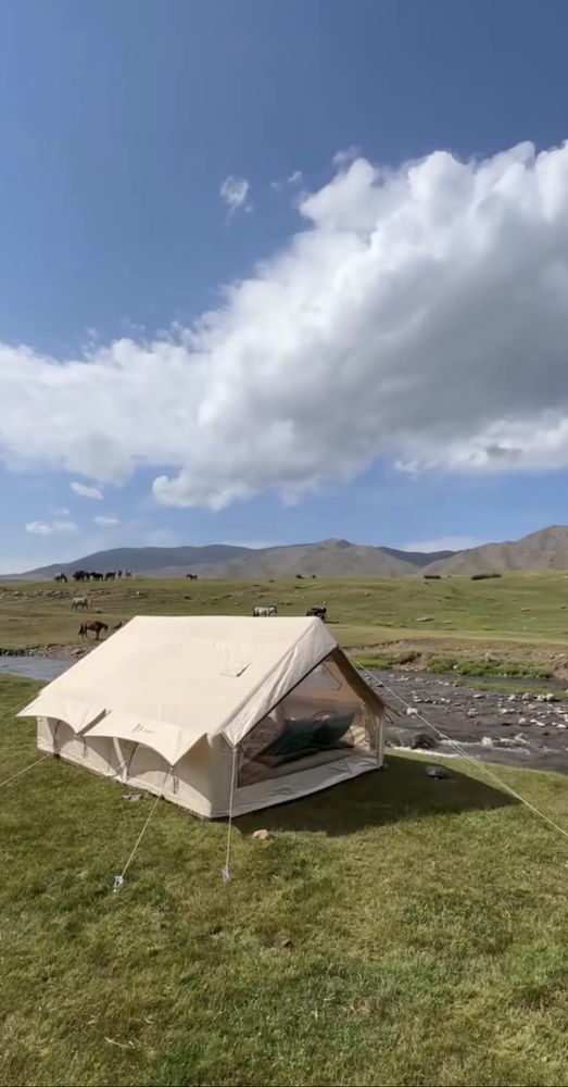 Палатка надувная 3*4 metr Palatka havoli 3*4 m Piknik full pozitsiyasi