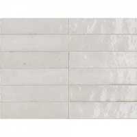 Gresie portelanata alba 6x24 cm, Marazzi Lume White Lux