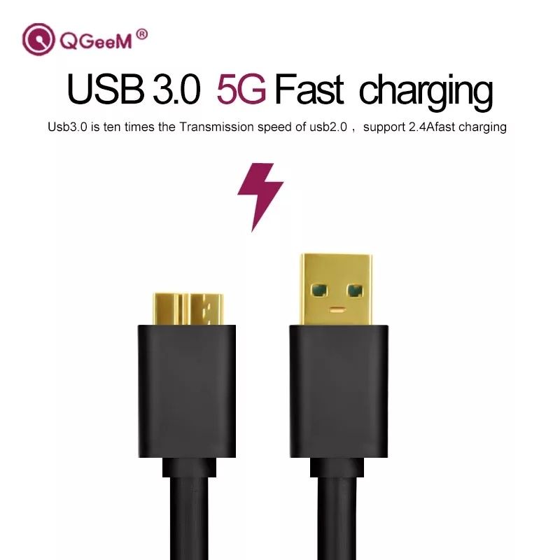 Переходник кабель с Usb B на Usb для Samsung S5, Note 3