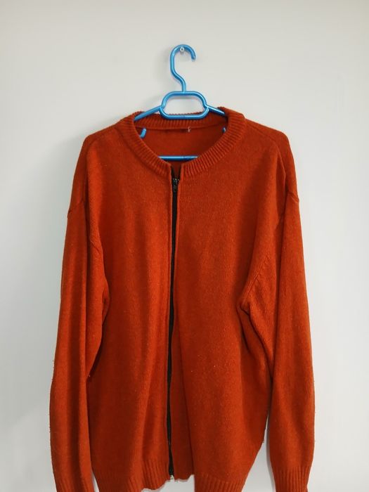 Pulovar cu fermoar unisex bumbac 100 % marimea 50-52 sau XXL in s