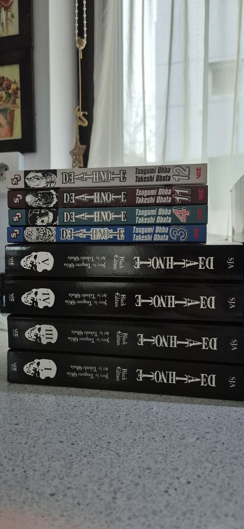 Colectie manga: demon slayer, chainsaw man, death note, vagabond