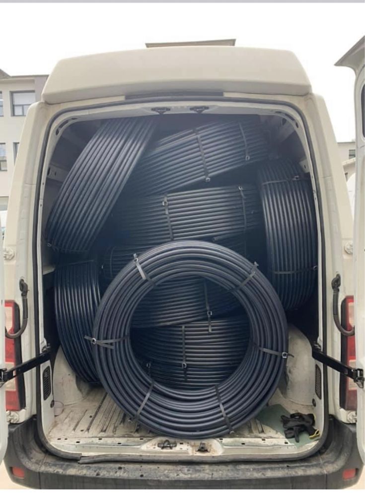 TEAVA IRIGAȚII/HDPE: PN6FI40, rola 50m= 248lei; rola 100m=440lei;