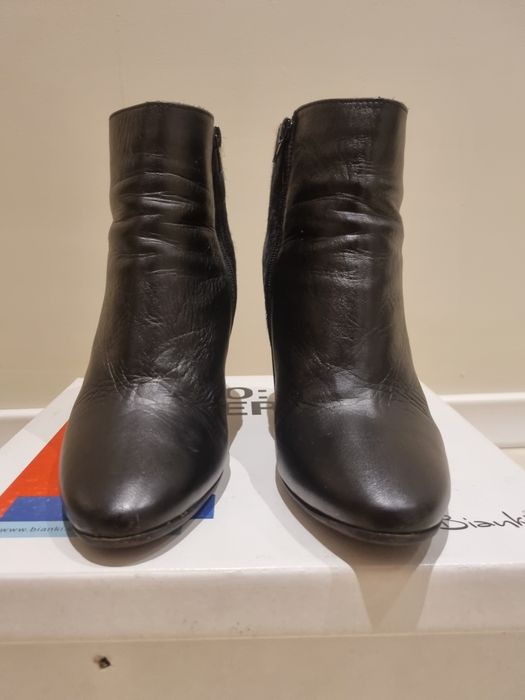 Дамски боти Бианки кожа и косъм 39