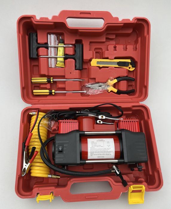 Компресор за гуми с комплект инстументи  12V - 4х4