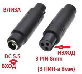 Универсално Зарядно 48V 54.6V LiIon Батерия 5.5mm 3Pin XLR F-Pin Tou F