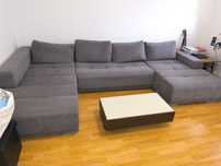 Canapea extensibila in forma de U