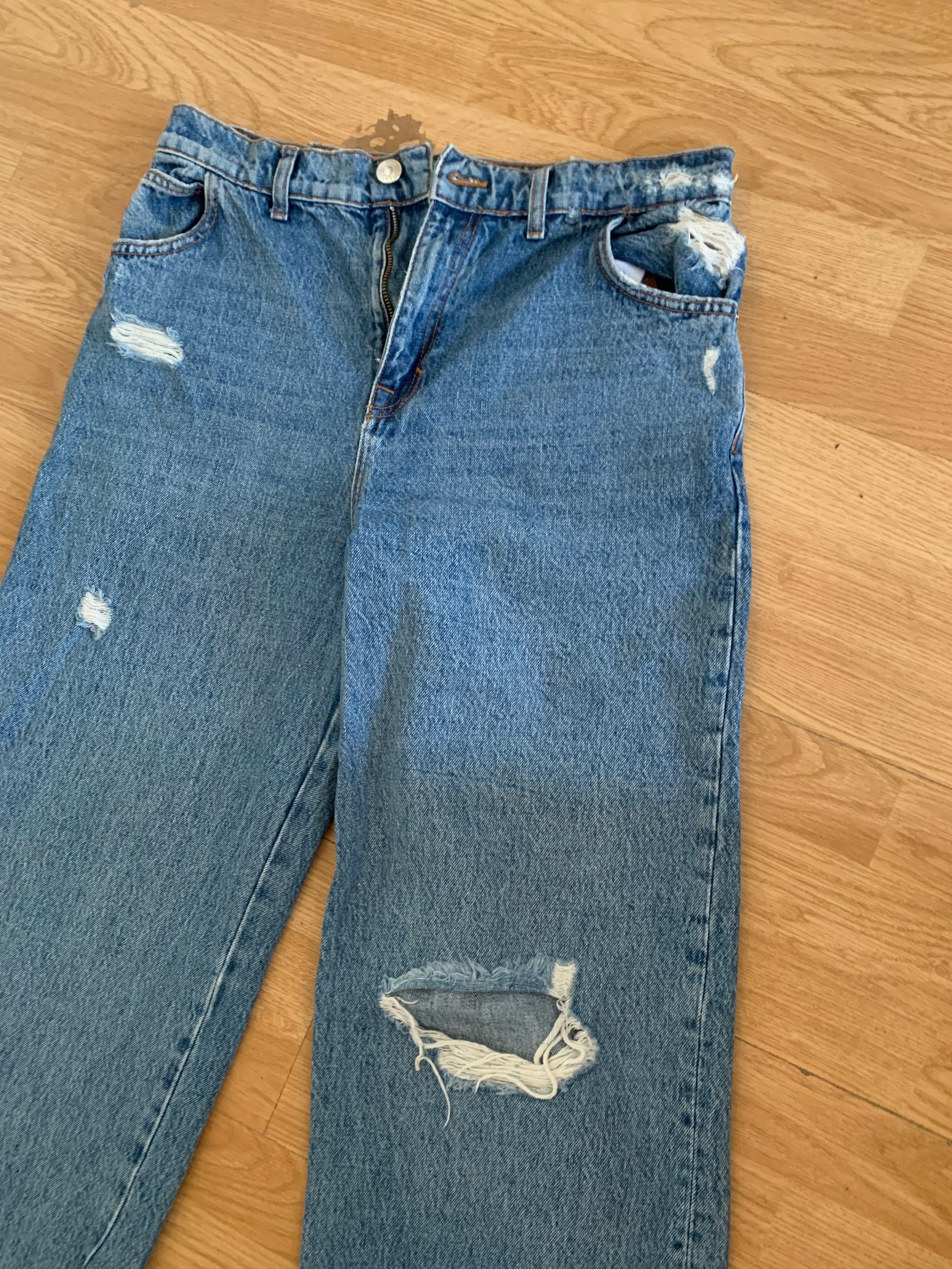 женски широки дънки bershka pull&bear