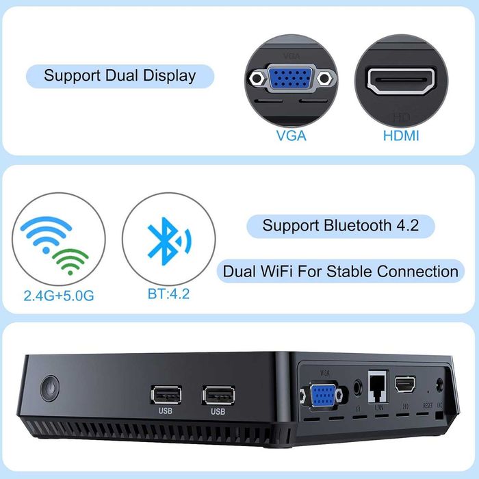 Mini PC Acepc T11,procesor Intel Atom X5-Z8350  si SSD WD 500gb,nou