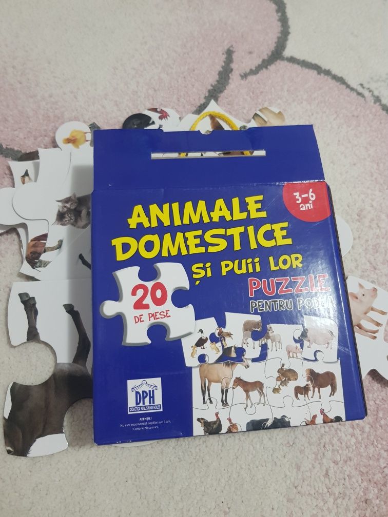 Set puzzle uri legume, fructe, animale domestice si salbatice