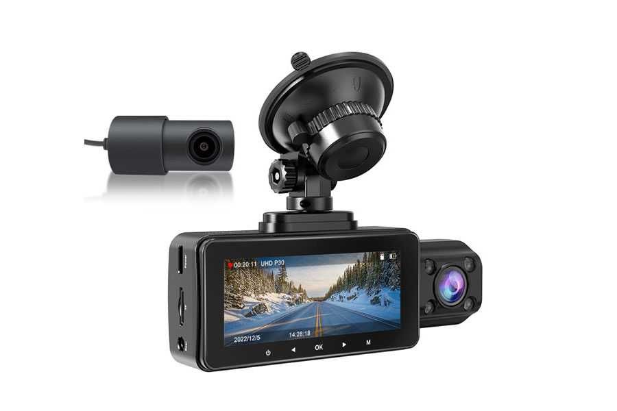 Camera Auto 3 Canale 4K Lanmodo D1(Fata+Interior+Spate)GPS & WiFi 5GHz
