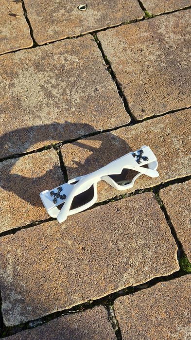 Ochelari de soare Off White Cady albi