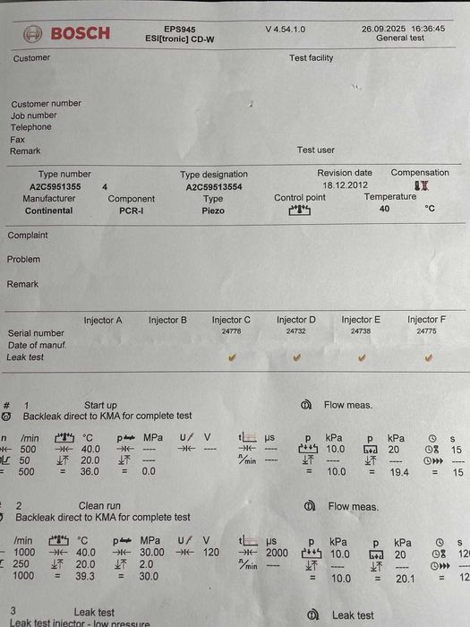 Injectoare second verificate 1.6 diesel vw