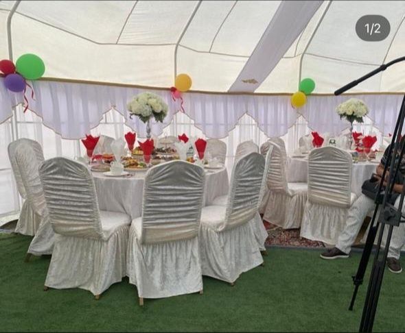 Прокат Столы со стульями с посудой