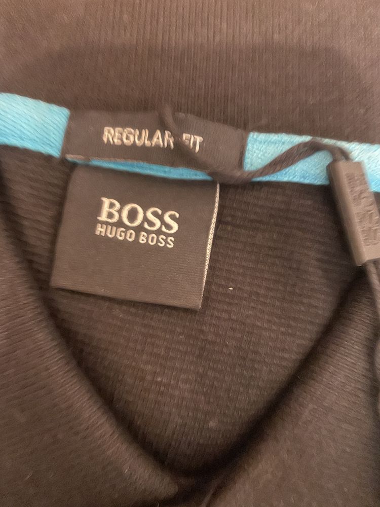 BOSS - Tricou polo regular fit cu accente contrastante