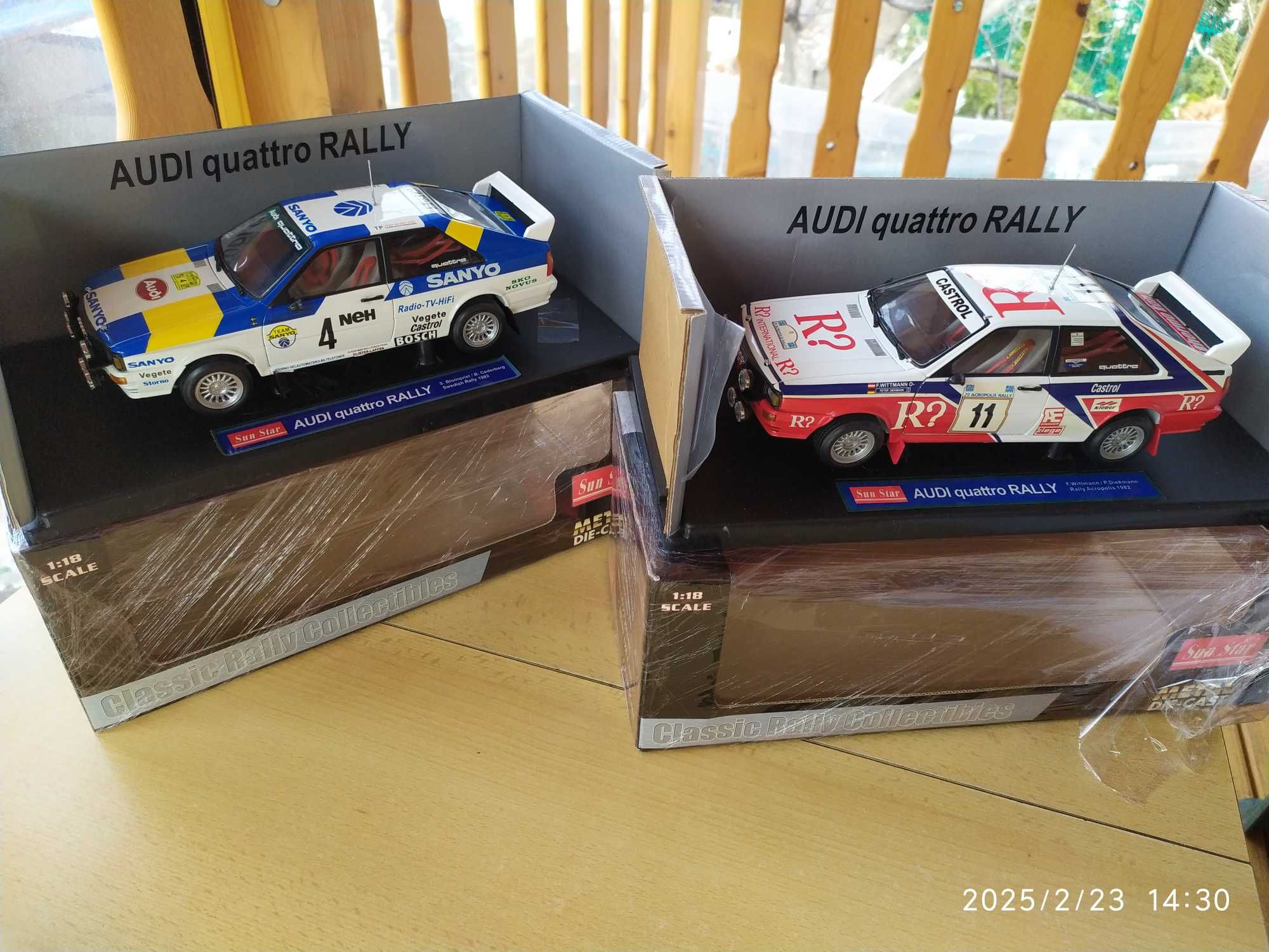 1:18 Метални модели на Audi Quattro Rally - Sun Star