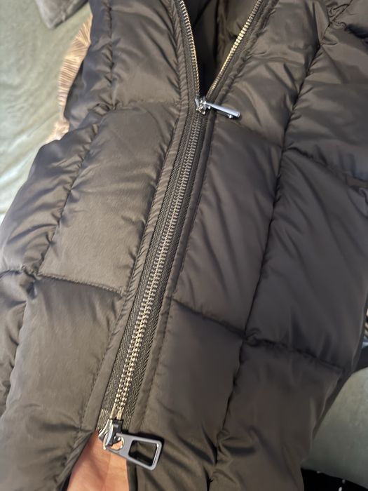 Geaca lunga cu blana naturala