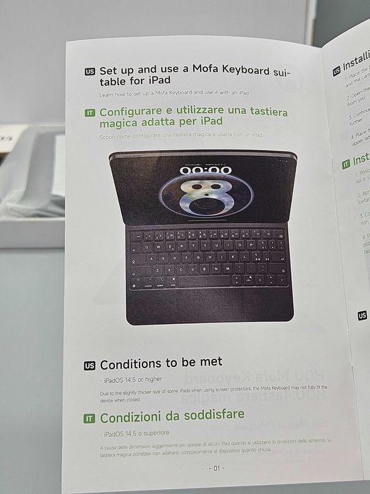 Магнитен кейс с клавиатура и тъчпад за iPad Pro 11″ iPad Air 10.9″–11″