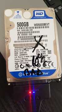 Hard disk HDD laptop WD Scorpio Blue 500 GB WD5000BEVT - 10%