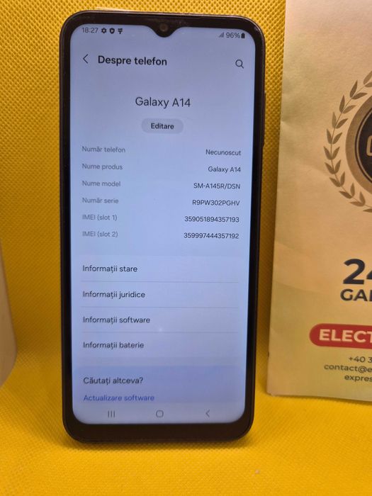 Telefon Samsung A14 (Ag29 Siraj b.33178) Garantie 2 ani