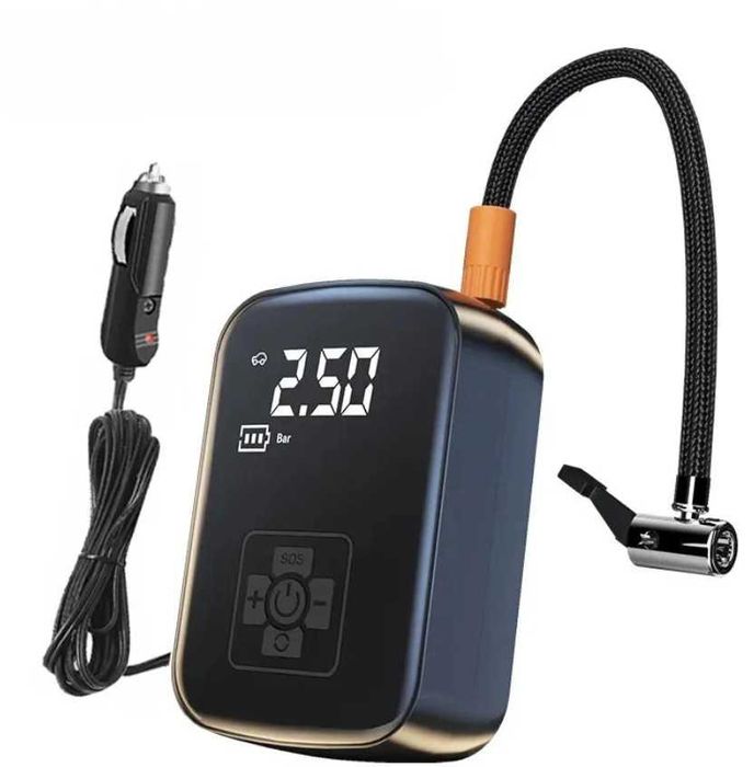 Pompa de aer auto - bicicleta - minge portabila - acumulator sau cablu