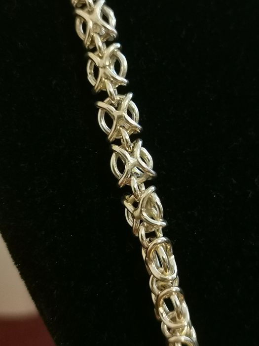 Set lanț și bratara argint 925 100 grame